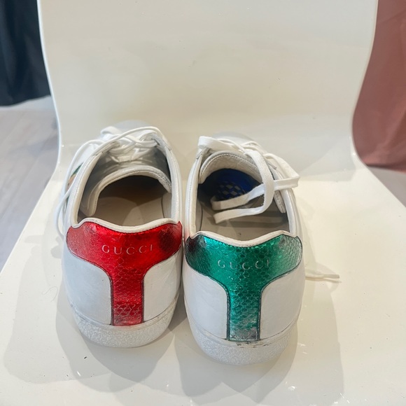Gucci Ace bee sneakers in white size US 10 mens - Picture 6 of 6